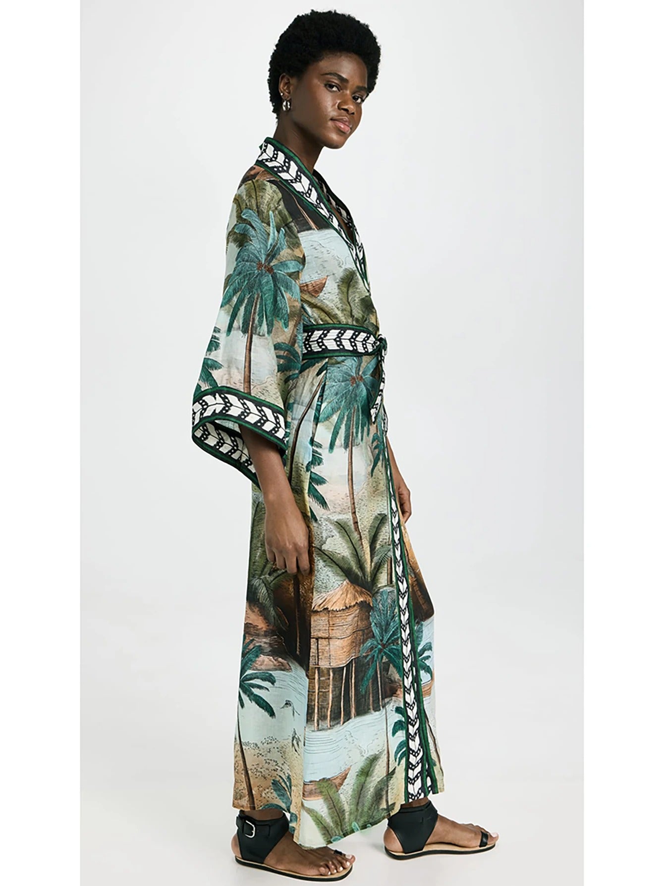 Tallulah Tiered Maxi Resort Caftan