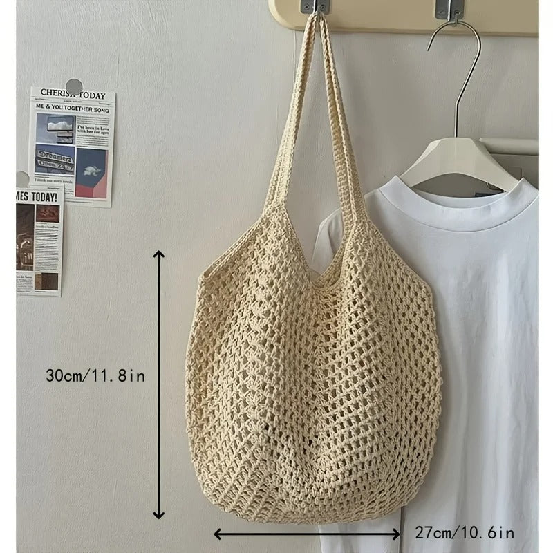 Boho Woven String Beach Market Bag