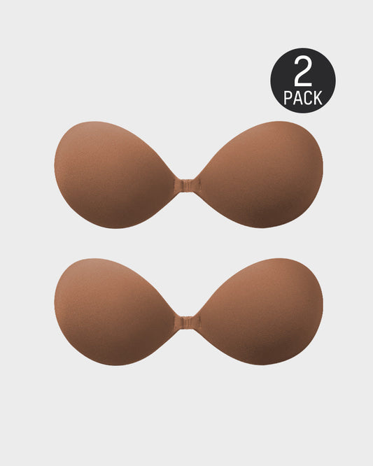 Invisible Adhesive Push Up Bra 2-Pack | Strapless Lift