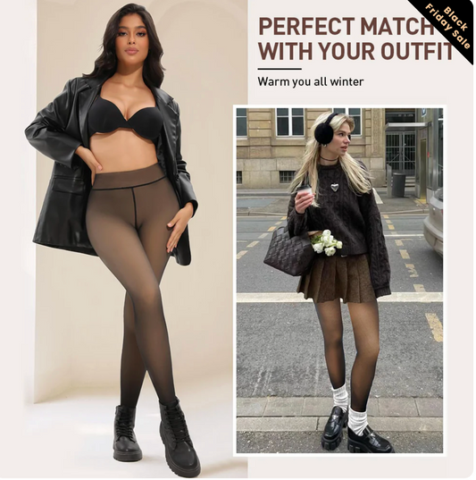 Shaping Fleece Leggings | Thermal Sheer Tights