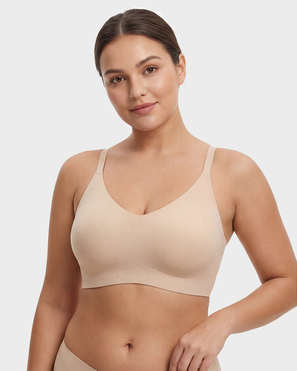 Seamless Backless Lace Bralette | Y-Back Wireless Bra