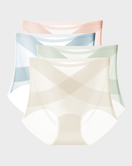 Seamless Ice-Silk Tummy Control Briefs 4-Pack