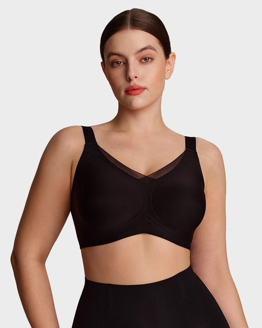 Wireless V-Mesh Bralette | High Support Jelly Strip Bra