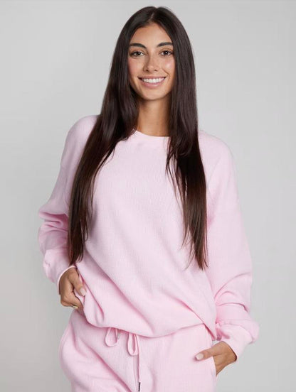 Premium Waffle Loungewear Set | Women's Long Sleeve