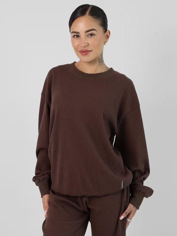 Premium Waffle Loungewear Set | Women's Long Sleeve