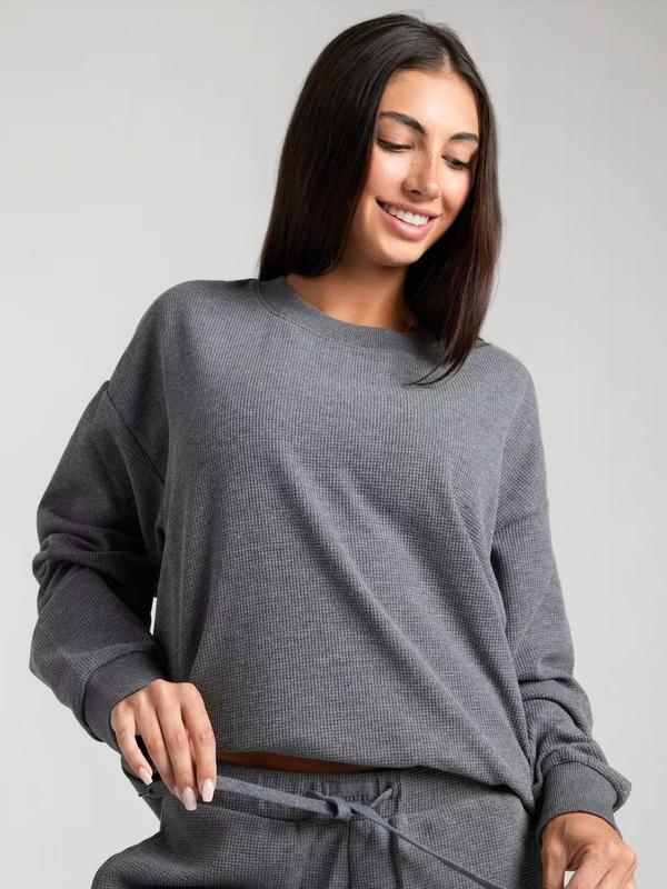 Premium Waffle Loungewear Set | Women's Long Sleeve