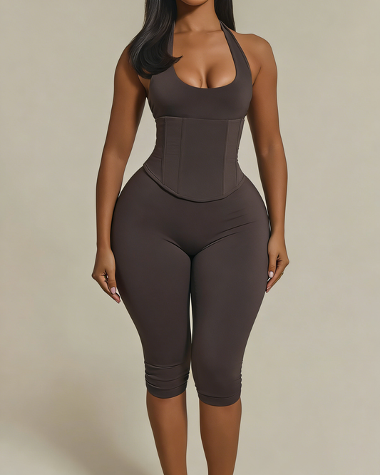 Hourglass Figure Corset Jumpsuit