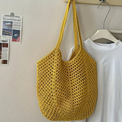 Boho Woven String Beach Market Bag