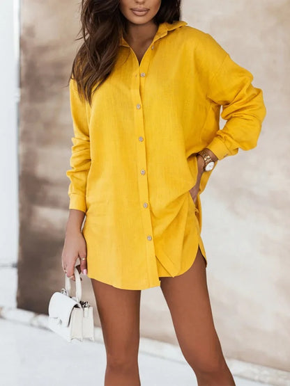 Sienna Vibrant Abstract Print Shirt & Shorts Co-ord