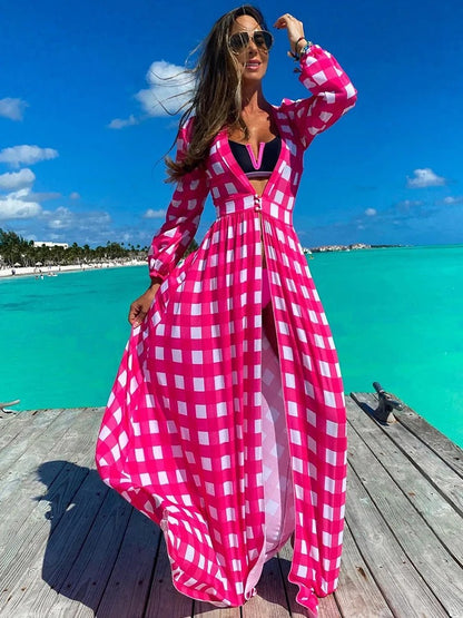 Tallulah Tiered Maxi Resort Caftan