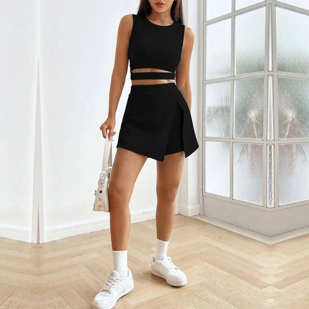 Nova Active Crop Top & Wrap Skort Co-Ord Set