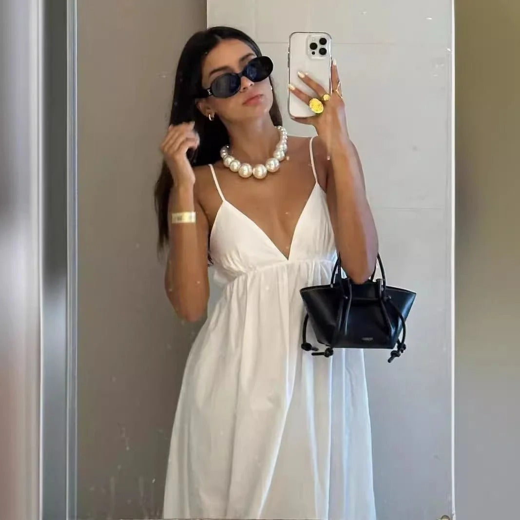 Chloe Cami V-Neck Summer Maxi Dress