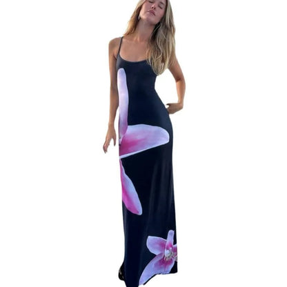 Maya Abstract Digital Print Maxi Dress