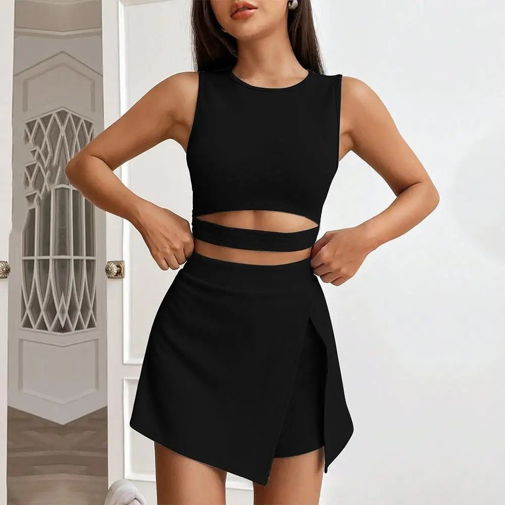 Nova Active Crop Top & Wrap Skort Co-Ord Set
