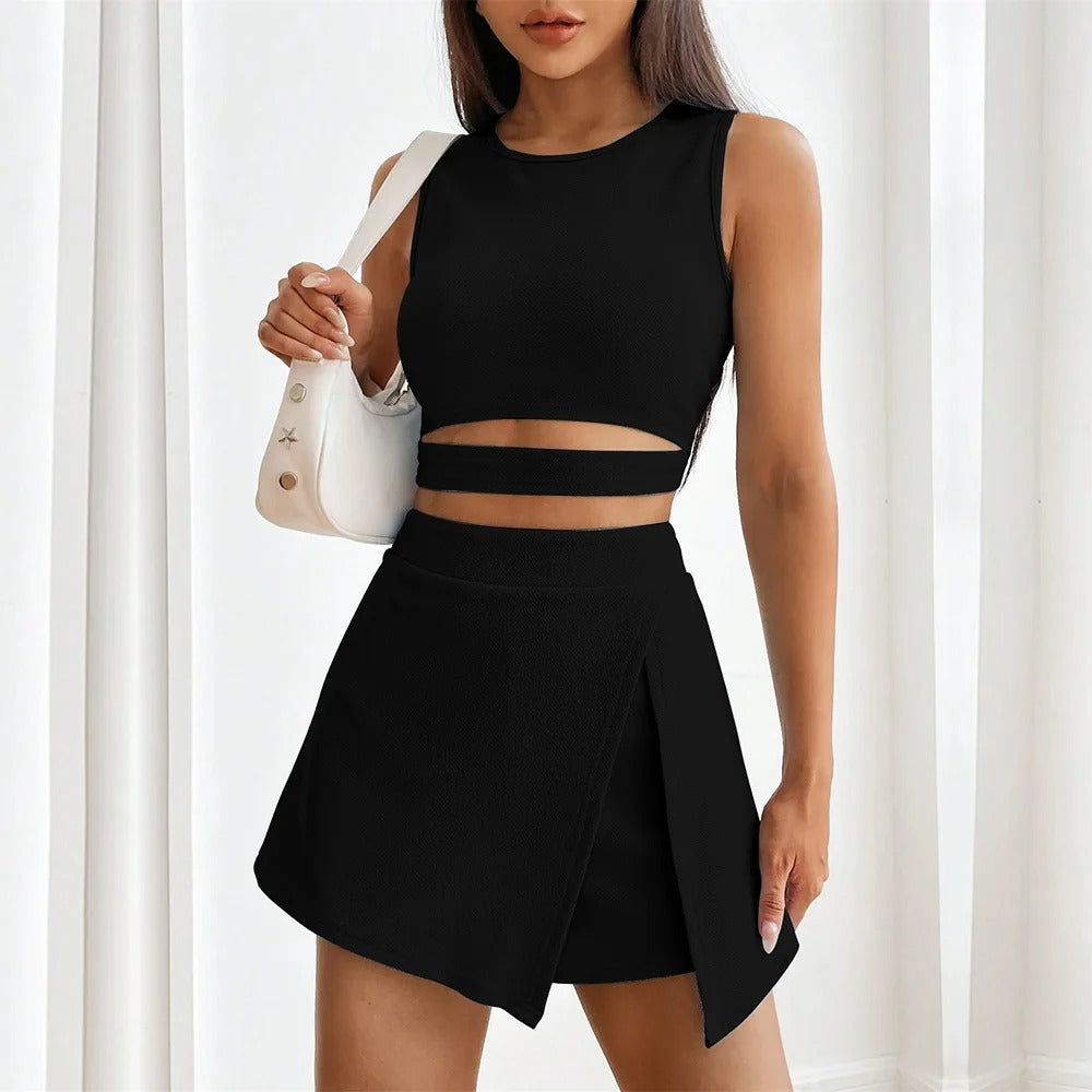 Nova Active Crop Top & Wrap Skort Co-Ord Set