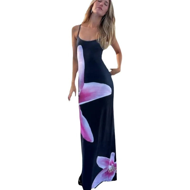 Maya Abstract Digital Print Maxi Dress