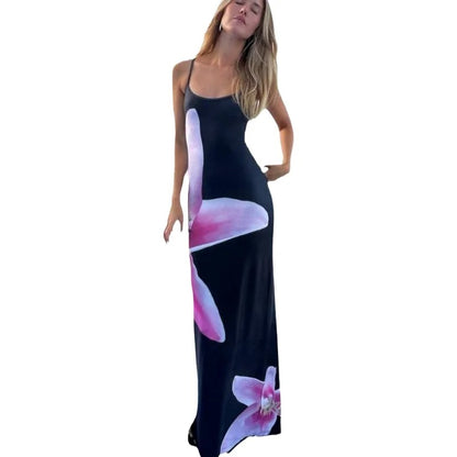 Maya Abstract Digital Print Maxi Dress