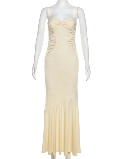 Elena Lace Corset Mermaid Maxi Dress