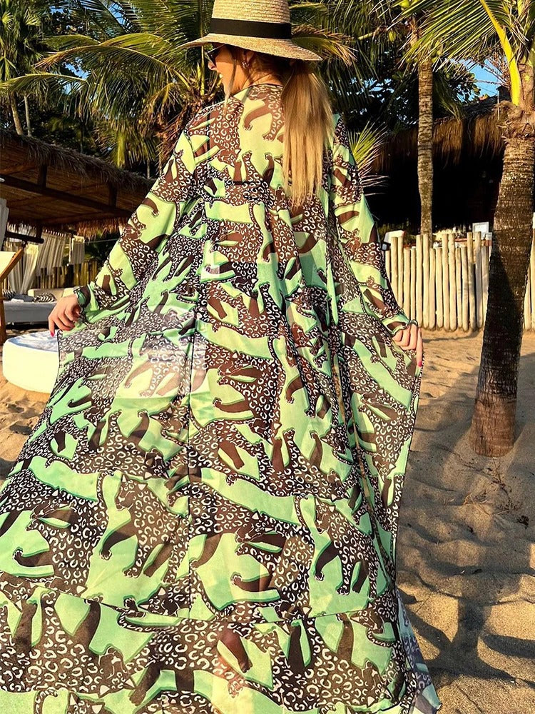 Tallulah Tiered Maxi Resort Caftan