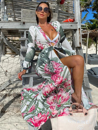 Tallulah Tiered Maxi Resort Caftan