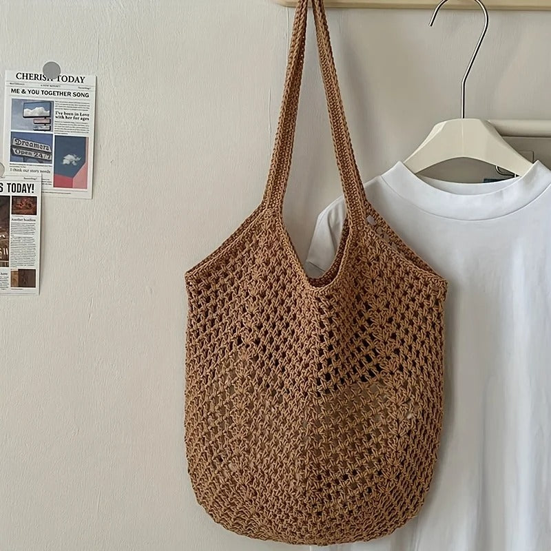 Boho Woven String Beach Market Bag