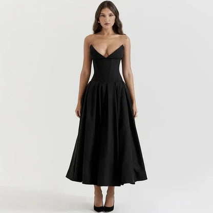Elegance Strapless Sweetheart A-Line Prom Dress