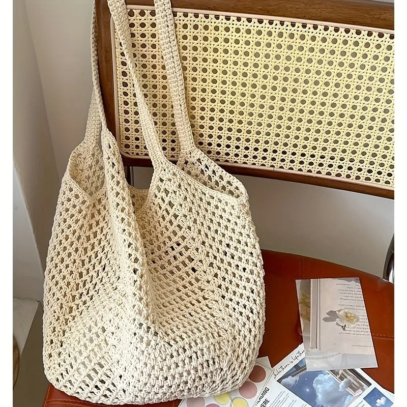 Boho Woven String Beach Market Bag